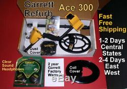 1-3 Day Delivery Garrett Metal Detector Ace 300 Refurb Bonus Items Free Shipping
