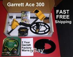 1-3 Day Delivery Garrett Metal Detector Ace 300 Refurb Bonus Items Free Shipping