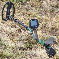 10 in Adjustable Metal Detector Professional Gold Detector LCD, IP68 Waterproof