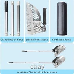 2-in-1 Sand Scoop and Sieve for Beach Digging Adjustable Telescoping Handle