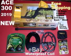 2019 Garrett Ace 300 Metal Detector with Special Bonus Items Fast Free Shipping