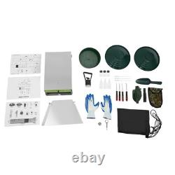27pcs Complete Gold Prospecting Backpack Kit with Folding Sluice Box