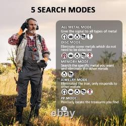 5-Mode Gold Metal Detector for Adults, Complete with Accessories & Carry Bag