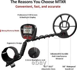 5-Mode Metal Detector for Adults Larger LCD, Waterproof Coil & Accessories