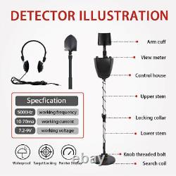 8 inch Metal Detector for Adults & Kids Easy to Operate Waterproof Gold Detector