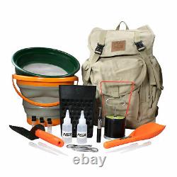 ASR Outdoor 22pc Backpack Kit, Beach Combing Metal Detector Accessories Set