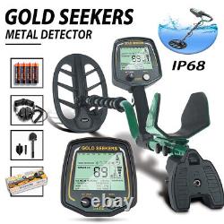 Adjustable Metal Detector withLCD Display Waterproof 11 Search Coil Outdoor USA