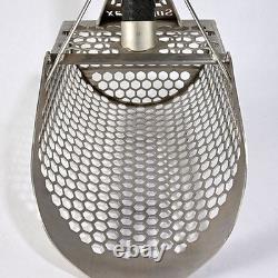 All 1/2 hex holes + SuperMax metal detecting beach scoop & carbon fiber handle