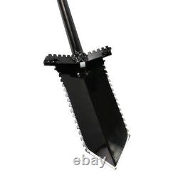 Anaconda NX-5 Tempered Steel 31 Shovel with Double Serrated Blade & Foot Pegs