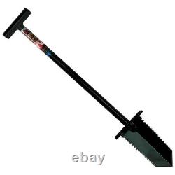 Anaconda NX-7 Tempered Steel 33 Shovel with Double Serrated Blade & Foot Pegs