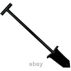 Anaconda NX-7 Tempered Steel 33 Shovel with Double Serrated Blade & Foot Pegs