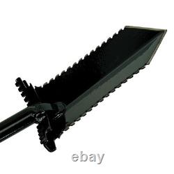 Anaconda NX-7 Tempered Steel 33 Shovel with Double Serrated Blade & Foot Pegs
