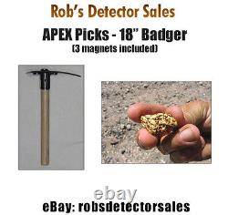 Apex 18 Badger Prospecting Pick Gold Prospecting Pick for Gold Nuggets