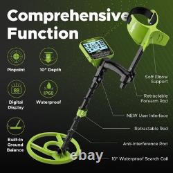 Beginner-Friendly Metal Detector with Adjustable Features & Accessories Included