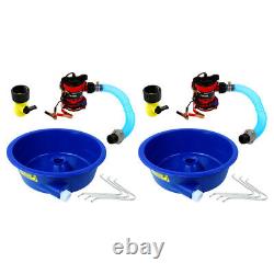 Blue Bowl Concentrator Kit Dual Pack with Pump & Battery Clips Gold Prospecting