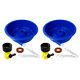 Blue Bowl Gold Concentrator Dual Pack with Control Valve, Wire Legs & Instructions