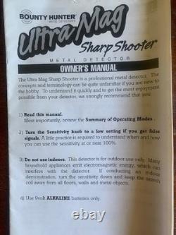 Bounty Hunter Ultra Mag Camo Sharpshooter Metal Detector With Accessories