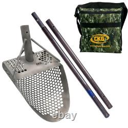 CKG Beach Sand Scoop Titanium Metal Detector Sifter Carbon Fiber Handle