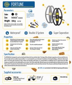 CORS Fortune Coil 10 DD for FISHER & TEKNETICS Metal Detector F5 F19 G2 Goldbug