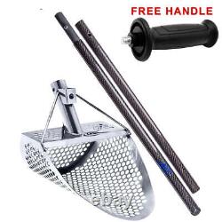 Ckg 11x8 Stainless Sand Scoop Hexahedron Holes With Carbon Fiber Handle