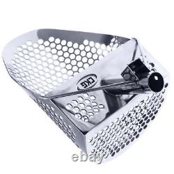 Ckg 11x8 Stainless Sand Scoop Hexahedron Holes With Carbon Fiber Handle