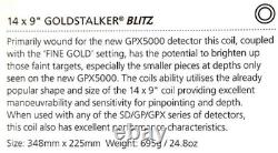 Coiltek 14 x 9 Elliptical Mono GoldStalker Blitz Coil for Minelab SD/GP/GPX