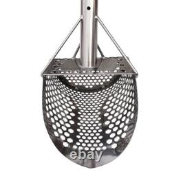CooB 9 x 6.25 Stainless Steel Sand Scoop Hexagon Holes, CNC-Cut, Durable