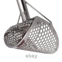 CooB 9 x 6.25 Stainless Steel Sand Scoop Hexagon Holes, CNC-Cut, Durable