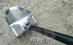CooB Metal Detecting Sand Scoop HEX-7v1 with Carbon Fiber Collapsible Handle