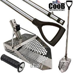 CooB Sand Scoop Metal Detector Detecting Tool SHARK 710 + Travel Metal Pole