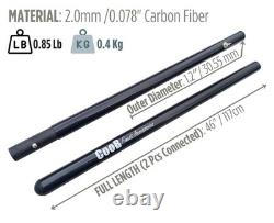 CooB Travel Carbon Fiber Handle Pole for Metal Detector Hunting Sand Scoop Sh