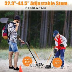 Deep Ground Metal Detector Kit with 8 Double-D Waterproof Coil & 3 Accessories