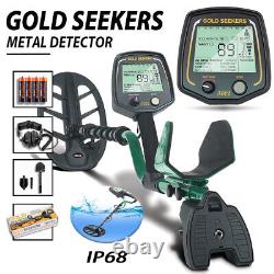 Deep Ground Metal Detector Waterproof Gold Finder LCD Display DISC Jewelry Mode