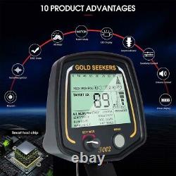 Deep Ground Metal Detector Waterproof Gold Finder LCD Display DISC Jewelry Mode