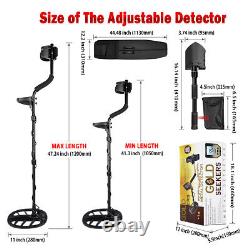 Deep Ground Metal Detector with Search Coil & Pro Pointer Waterproof Gold Finder