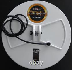 Detech 15 DD Anti Interference Search coil for Minelab GP, SD or GPX detectors