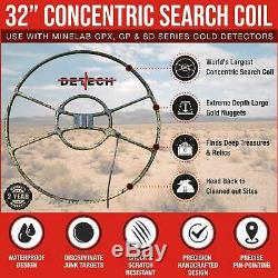 Detech 32 Concentric Search Coil for Minelab GPX, GP, SD Series Gold Detectors