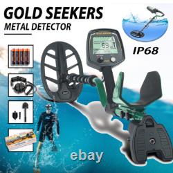 Detector De Metales Oro y Plata LCD Display Waterproof Gold Finder Deep Ground
