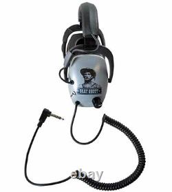 Detector PRO Grey Ghost Origional Headphones with 1/4 Angled Plug NEW