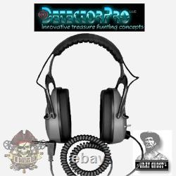 Detector Pro Gray Ghost NDT Headphones No Down Time Metal Detecting