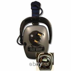 DetectorPRO Gray Ghost Headphones for XP Deus Metal Detector