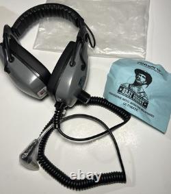 DetectorPRO Gray Ghost Ultimate Metal Detector Headphones 1/4 Angled Plug NEW