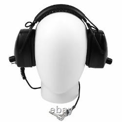 DetectorPro Black Widow Platinum Headphones with 1/4 Plug for Metal Detector