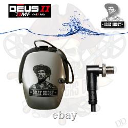 DetectorPro Gray Ghost Amphibian II Waterproof Headphones For XP Deus II 2