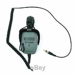 DetectorPro Gray Ghost Amphibian II Waterproof Headphones for Minelab Equinox