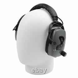 DetectorPro Gray Ghost NDT Platinum Series Headphones with 1/4 Angle Connector
