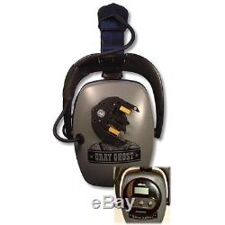 DetectorPro Gray Ghost XP Headphones for Wireless XP Deus Metal Detector