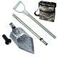 Dune Anaconda 11.5 x 6 Stainless Steel Scoop with Stainless Steel Pole and Pouch