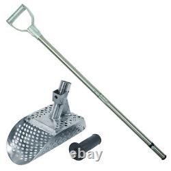 Dune Poseidon 10 x 5 Stainless Metal Detector Sand Scoop Round Holes and Handle