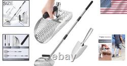 Durable 201 Stainless Steel Sand Scoop for Treasure Hunting
